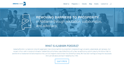 Desktop Screenshot of alabamapossible.org